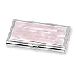 Pink Mother of Pearl Business Card Holder