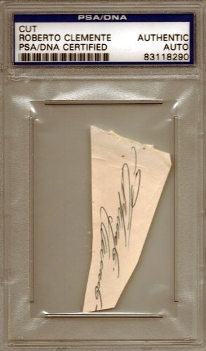 Roberto Clemente Autographed/Hand Signed Cut PSA/DNA Slabbed #83118290