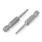 uxcell　六角ドライバービット　六角棒　磁気ドライバー　磁気　六角ヘッド　１０個入り　グレー