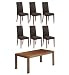 (09655676) Autograph Addison Dining Table & 6 Alton Chairs in Household & Kitchen