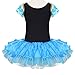 Girls Birthday Theme Party Dance Tutu Dress Flourish Flower Embroidery