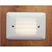 White Acrylic Lens Step Light with Louver Face
