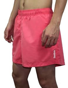 Reebok Mens High Performance Sports Shorts with Brief Lining 2XL Light Coral