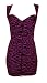 Switchblade Stiletto PURPLE ZEBRA BRA CORSET DRESS- Small