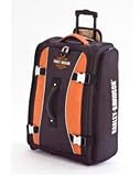 Harley-Davidson® 29 Hybrid Casual Upright Luggage Duffle Bag Suitcase. Full Featured. In-Line Skates. Telescoping Handle. By Athalon. Rust/Black. 99630-RUST/BLK.