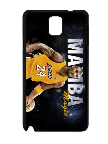 Personalize Offerings NBA Kobe Bryant Samsung Galaxy Note 3 TPU Rubber Hard Case Back Cover Black Frame NT3031