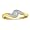 Bypass Diamond Promise Ring in 10K Yellow Gold .07ct tw
