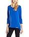 Calvin Klein Women's Top with Faux-Leather Trim