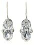 Antique Style Sterling Silver Filgree Cubic Zirconia Earrings