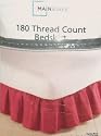 180 Thread Count Bedskirt, King, Solid Tuscan Rose Color
