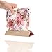 MoKo Samsung Galaxy Tab 3 8.0 Case - Ultra Slim Lightweight Smart-shell Stand Cover Case for Samsung Galaxy Tab 3 8.0 Inch SM-T3100 / SM-T3110 Android Tablet, Floral PURPLE (with Smart Auto Wake / Sleep Feature. WILL NOT Fit Samsung Galaxy Tab 4 8.0)