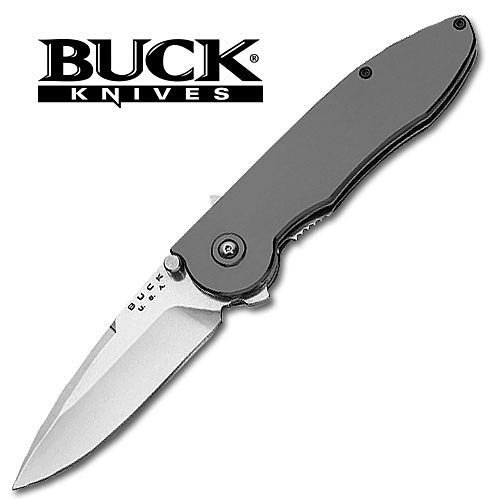 Buck Folding Knife Deep Platinum Sirus by Buck