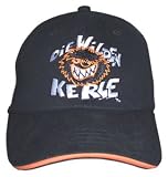 Wilde Kerle Baseball Cap, verstellbar, schwarz/orange,