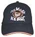 Wilde Kerle Baseball Cap, verstellbar, schwarz/orange,