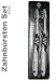Borussia M�nchengladbach Zahnb�rste 2er-Set  - mittel - diagonale X-pro Borsten abgerundet - 
ergonomischer Griff