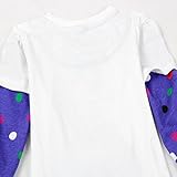 Novatx Wave Point Cotton Long Sleeve Baby Girl Clothes H3660 Cream and Grey (5/6y, cream)