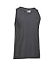 Under Armour Men's Charged Cotton Tank, Carbon Heather/Black, Large