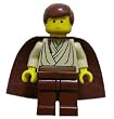 Obi-Wan Kenobi (Young with Padawan Braid Pattern) - LEGO Star Wars Figure Obi-Wan Kenobi (Young with Padawan Braid Pattern) - LEGO Star Wars Figure