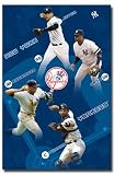 New York Yankees (Derek Jeter, Robinson Cano, Jorge Posada, Alex Rodriguez) Sports Poster Print - 24