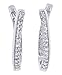 0.25ctTW Inside-Out Diamond Hoop Earrings in 10Kt title=