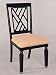 Powell Peppercorn Black Rub Through Red Dining Side Chair, 18" Seat