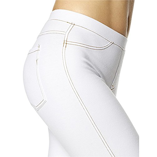 No Nonsense Denim Capri Leggings With Pockets Medium 10