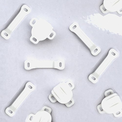 Hook and Eye closure 7/8 Inch 5/Pkg Fiber [White] by 6Patch