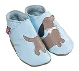 Daxie Baby Blue , cute soft leather baby shoes, Small 0-6 Months [並行輸入品]