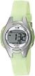 Timex Women's T5K081 White Resin Quartz Watch with Digital Dial