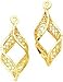 14K Gold Filigree Swirl Earring Jackets Jewelry title=