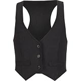 FULL TILT Menswear Girls Vest - Black/White