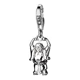 Hot Diamonds Big Buddha Silver And Diamond Charm