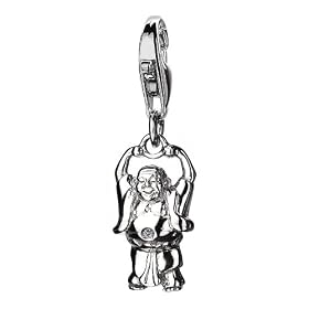 Hot Diamonds Big Buddha Silver And Diamond Charm