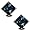 Rainbow Peacock Topaz Square Princess Cut CZ Basket Set Silver Men Unisex Stud Earrings (4mm 0.40ct.)