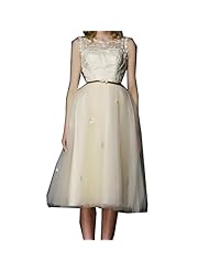 A-line Tulle Applique Bridesmaid Dress 