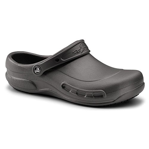 Crocs SureGrip Unisex - Adult Mario Batali Bistro Graphite Slip Resistant Work Clogs