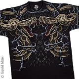 Liquid Blue Rattle Snake T- Shirt