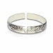 Silver Plant Pattern Bangle / Bracelet / Metal title=