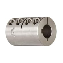 Ruland MCLC One-Piece Clamping Rigid Coupling with Keyway, Metric