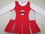 Ohio State Buckeyes Long Sleeve Kid Athlete Cheerleader Dress