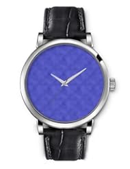 SPRAWL Aanalog Fashion Series Silver Ladies Watches of Genuine Black Leather Strap,Unique Wrist Watch for Women Girls Designed with Minimalist purple background