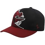 Zephyr South Carolina Gamecocks Black-Garnet Masquerade Fitted Hat (7 3/4)