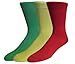 Fine Fit Mens Fancy Solid Color Cotton Socks (3 Pairs)