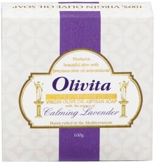 Olivita Bar Soap Olive Oil, Lavender Essence, 100 Gram