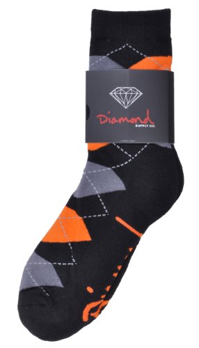 Diamond Supply Co Signature Logo Argyle Streetwear Crew Sock
