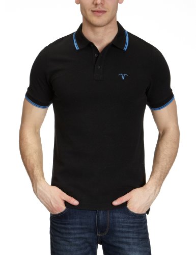 Herren Poloshirt N36623, Gr. 58 (XXL), Schwarz (black 001) Preisvergleich