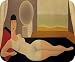 Artist Rene Magritte Fine Art MOUSE PAD Bather