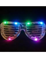 LED Rave-EyesTM Flashing Lights Crystal Shutter Glasses Slotted Sunglasses Great for Raves or Parties - High Quality