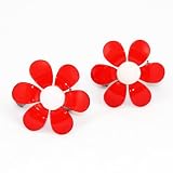 Lot de 2 pinces Marguerite Rouge