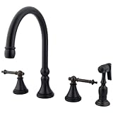 TUSCANY 8 KITCHEN FAUCET W/BRASS SPRAYER-Oil Rubbed Bronze Finish
